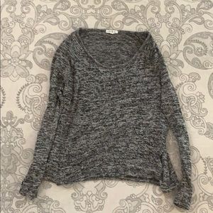 Aeropostale gray and white pullover sweater